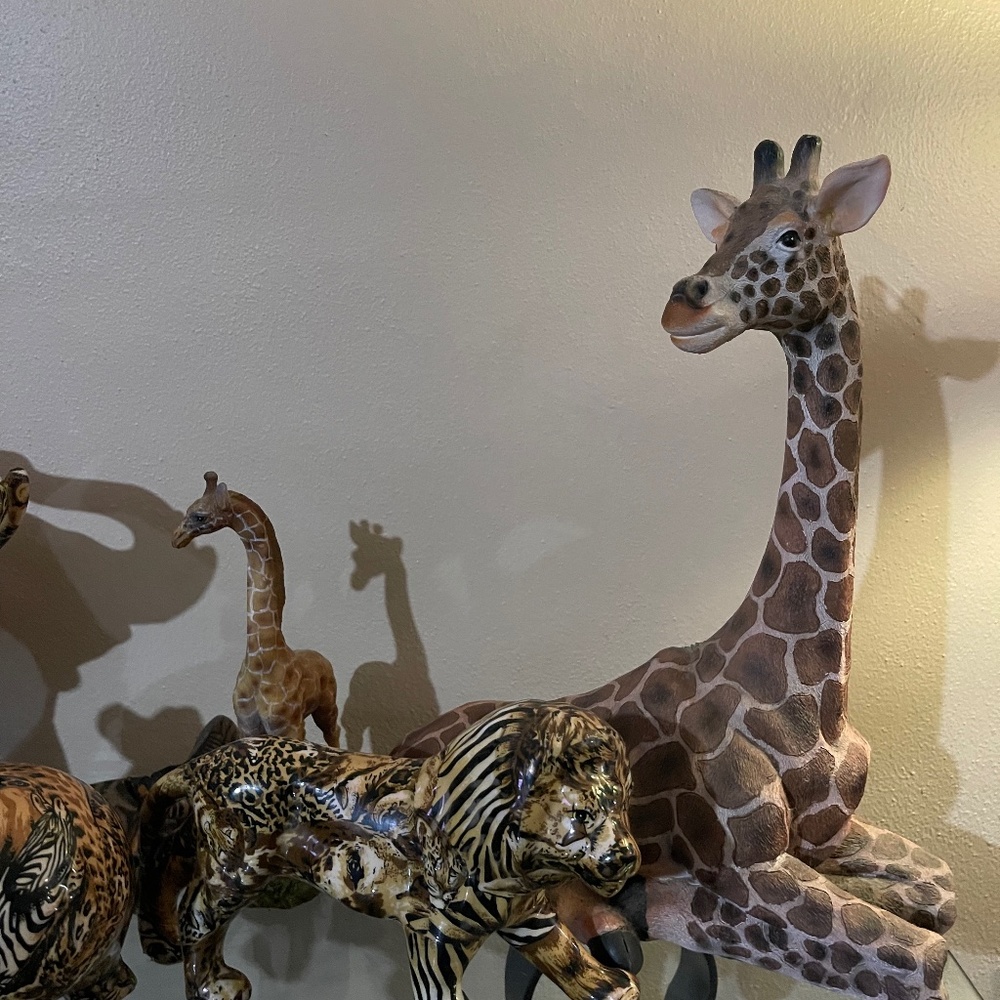 Ceramic animal decor set